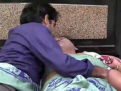 Mature Indian aunty seduces and flashes to TV repair boy