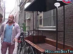 Amateur Dutch hooker gets her cunt spunked