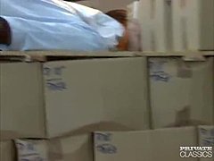 Retro Style Blowjob in the Storehouse