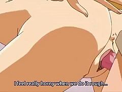 A small anime babe gets her holes filled by a big cock in HD video