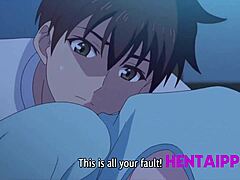 First-time sharing a bed: Stepbrother and stepsister explore their desires in animated Hentai series