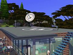 Hiljattain toimitettu Sims 4 -malli, jossa on herkulliset rinnat