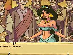 Princess Jasmine's uncensored performance in video game_sex