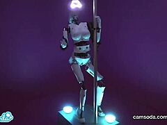 Kinky robot girl Camsoda twerks and orgasms on webcam