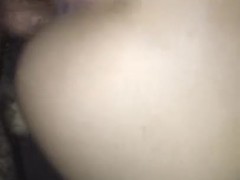 POV video of a young amateur getting fucked and sucking on a big cock