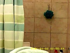 Hidden camera captures wife's best friend in the shower