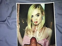 Cum tribute to Elle Fanning's big cock: A marathon of cum-filled moments