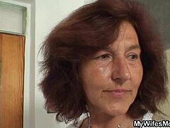Mature mom caught cheating on her stepson with a young stud