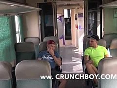Un bărbat arab se murdărește într-un tren cu un străin gay