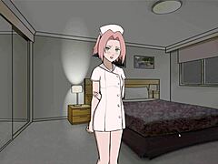 Sakura, o asistentă medicală în stil Ino, joacă în episodul 10 din Jikage Rising