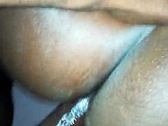 Web chat video features a busty black woman getting pounded