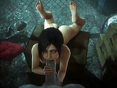 Сборник азиатских и анальных сцен в Resident Evil 2