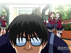 Asian Babe with Big Tits Gets Naughty in Gakuen Cartoon