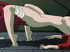 Jill Valentine é penetrada por monstro de desenho animado em animação com calcinha
