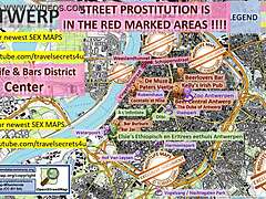 Sesso di gruppo europeo con giovani prostitute ad Anversa