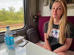 Shaved pussy wife alina rai gets wild with stranger on train