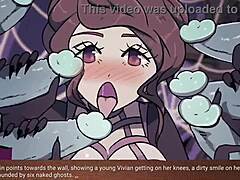 Hentai anime s veľkými prsiami sa zapája do divokého skupinového sexu