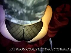 Thong fetishist gets her fill of cock sucking in POV video