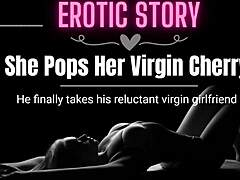Erotic audio verhaal van een maagden voor het eerst in porno