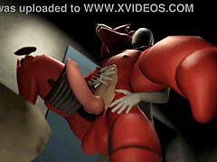 Anthro-tema hentai-videoen inneholder en sexscene med en Fnaf-karakter