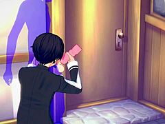 Desene animate gay mari - anime Hentai cu cosplay Sao și sex gay în jocuri Hentai
