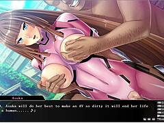 Часть 5 мастурбационной игры с аниме-хентай-девушкой