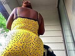 Big ass ebony babe gets banged by a big black cock