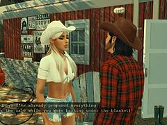 Sims 4: Veseli kmetje - Jesenska razprodaja s cowgirl in analno akcijo