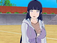 Koikatsu Naruto Hinata's intense sex and cumshot in hentai video