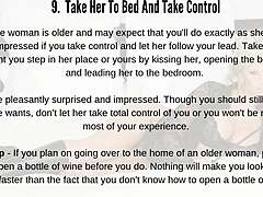 A step-by-step guide to seducing an older woman for hot sex