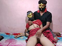 Indische Paare begegnen sich intim