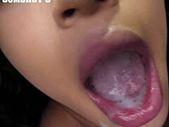 Expert swallows ten loads of cum in this HD video