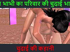 Desi bhabhi enjoys threesome with two men in animated video