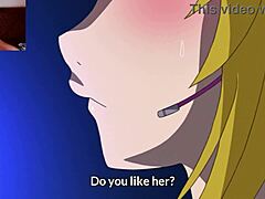 Ein ungefiltertes Erlebnis einer jungen Frau mit heißer Hentai-Animation und englischen Untertiteln