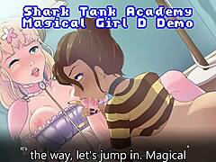 Doživite čarobni svet shemale hentai z deklico iz Shark tanka