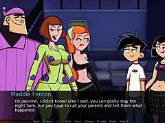 Danny Phantom and Amity Park's steamy encounter in game