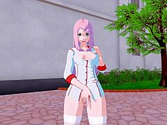 Zažite 3D hentai hru s Nurse Sakura v POV