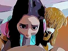 Belle-fille asiatique forcée à des relations sexuelles quotidiennes avec son beau-père pervers dans une vidéo hentai en dessin animé
