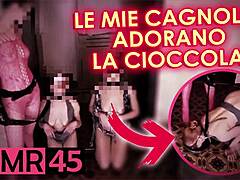 Chocolate fantasy: Italian amateurs sharing sexual moans and ASMR whispers