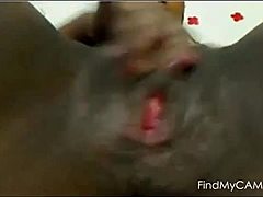 Black Masturbation Session with a Nice Pussy