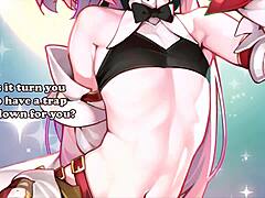 Jerk off instructions and role play in high definition hentai video featuring Astolfo