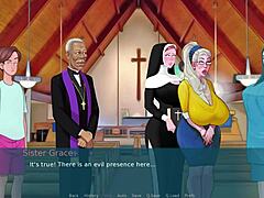 Sexnote - extra lewd nun having sex in the church (2)